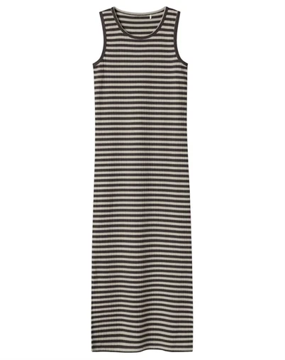 Name It - NKFSuraja Maxi Kjole - Black Coffe
